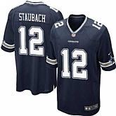 Nike Men & Women & Youth Cowboys #12 Roger Staubach Navy Blue Team Color Game Jersey,baseball caps,new era cap wholesale,wholesale hats